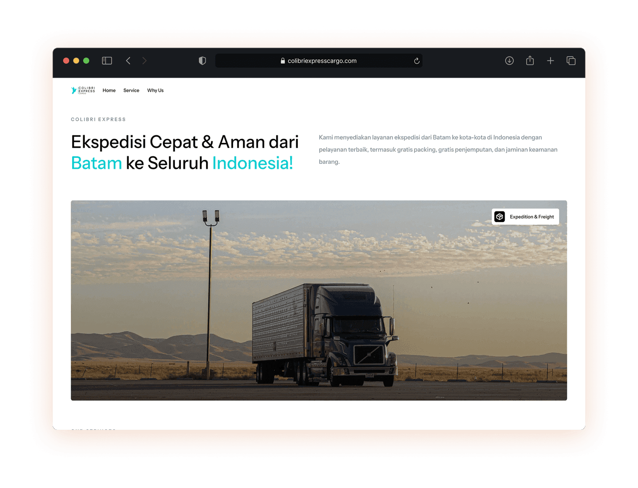 Colibri Express Cargo showcase